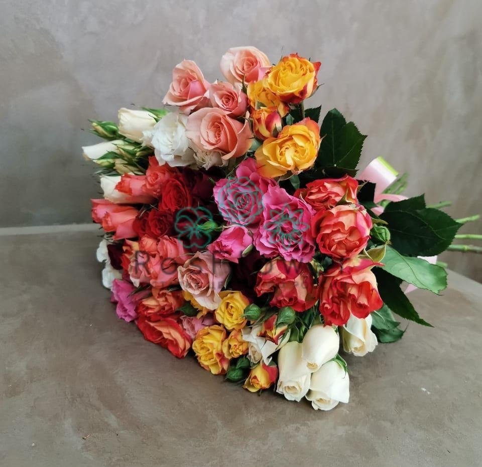 Букет цветов из: Розы в Абатское