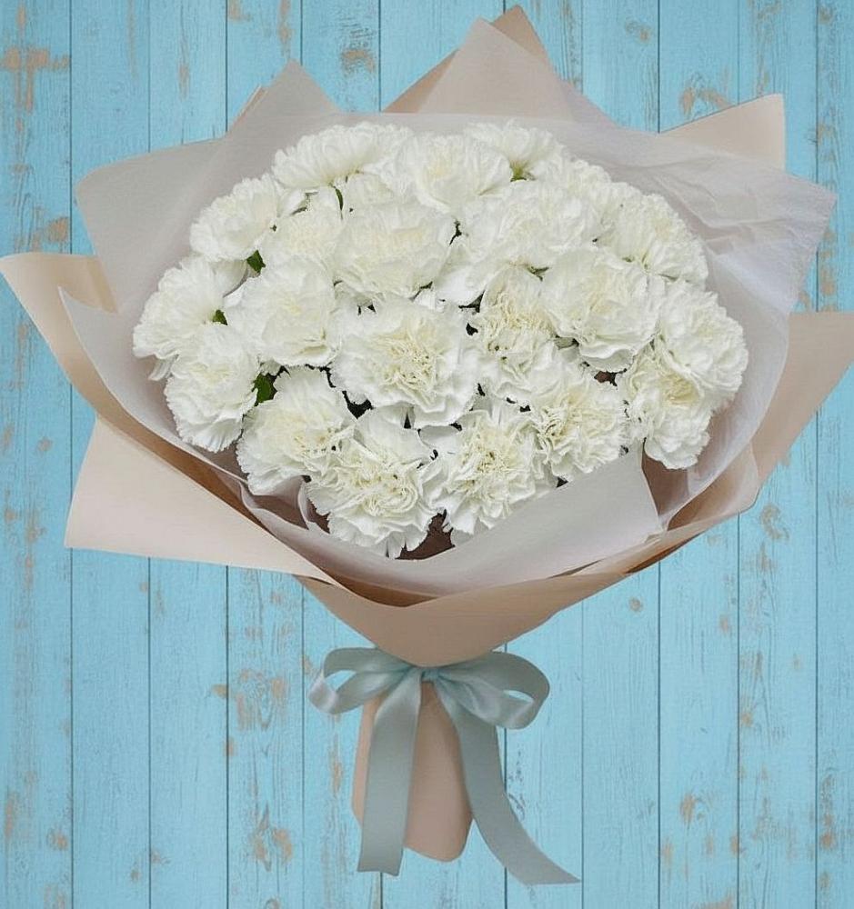 Букет цветов из: Гвоздики в Абатское