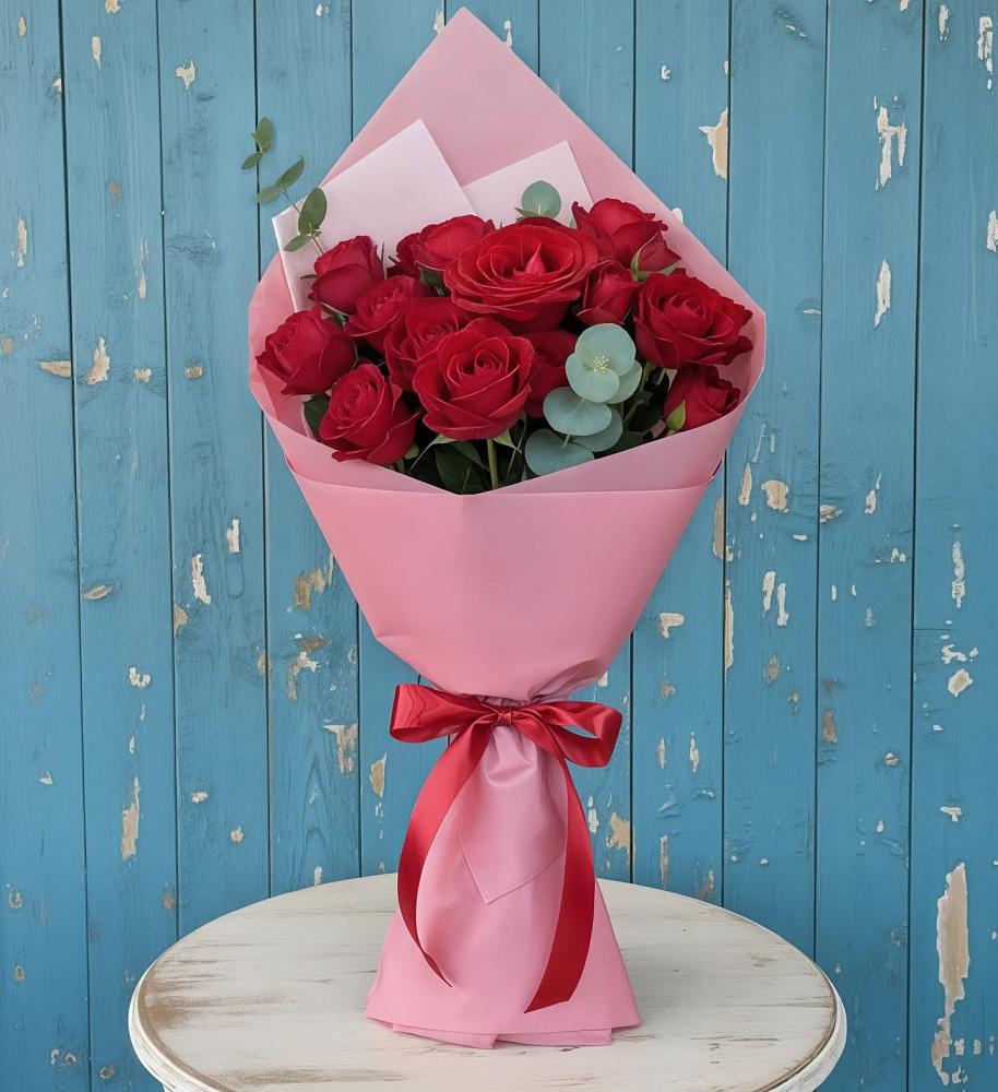 Букет цветов из: Розы в Абатское