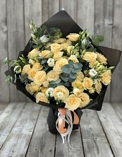 Букет цветов из:  Розы и Лизиантусы в Абатское