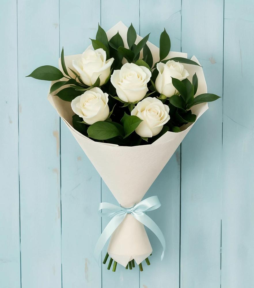 Букет цветов из: Розы в Абатское