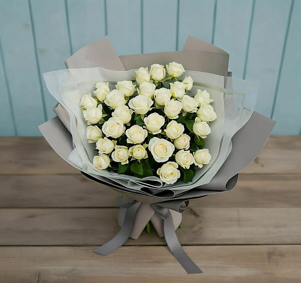 Букет Белоснежная нежность в Абатское