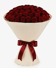 Букет 101 Бордовая роза Блэк Бакарра в Абатское