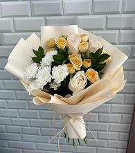 Букет цветов из:  Розы и Хризантемы в Абатское