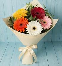 Букет цветов из:  Герберы в Абатское