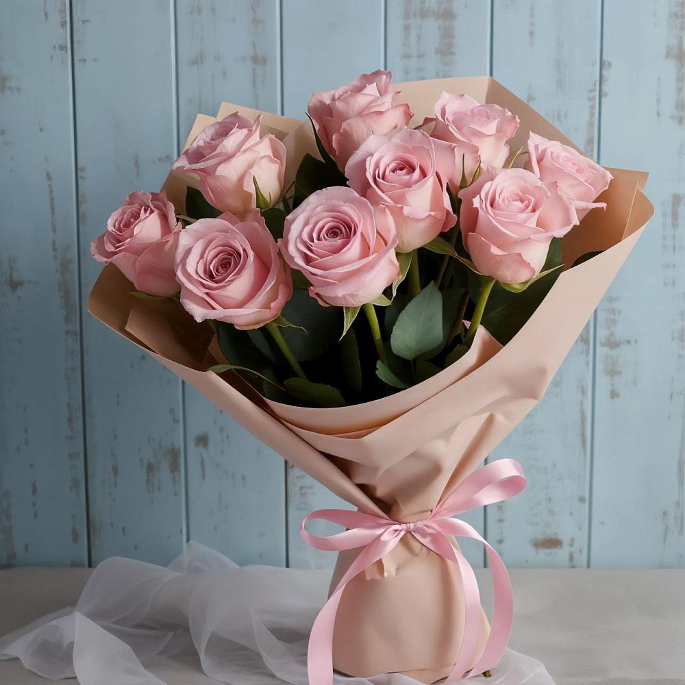 Букет цветов из: Розы в Абатское