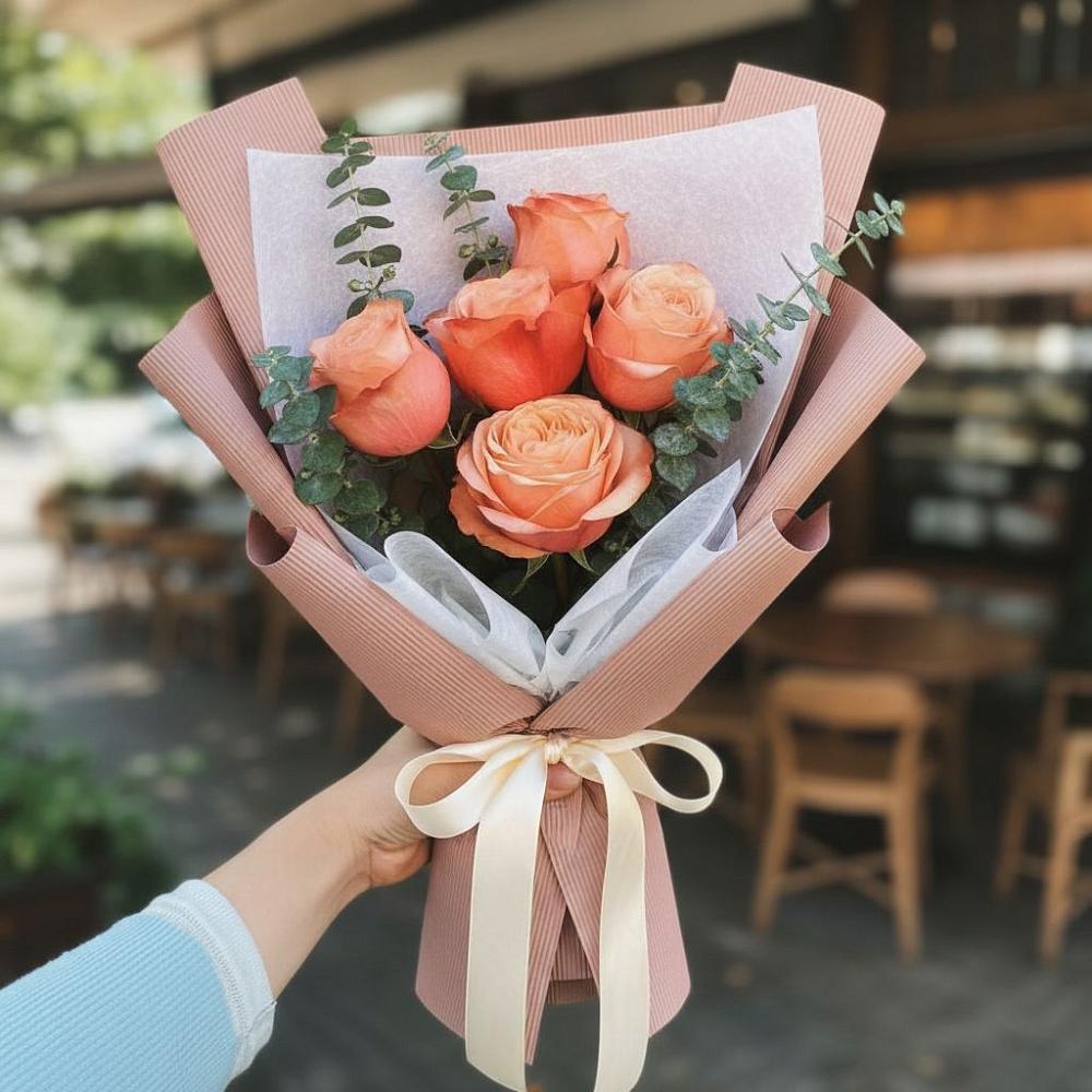 Букет цветов из: Розы в Абатское