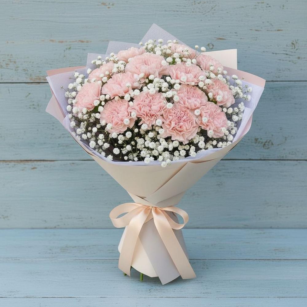 Букет цветов из: Гвоздики в Абатское