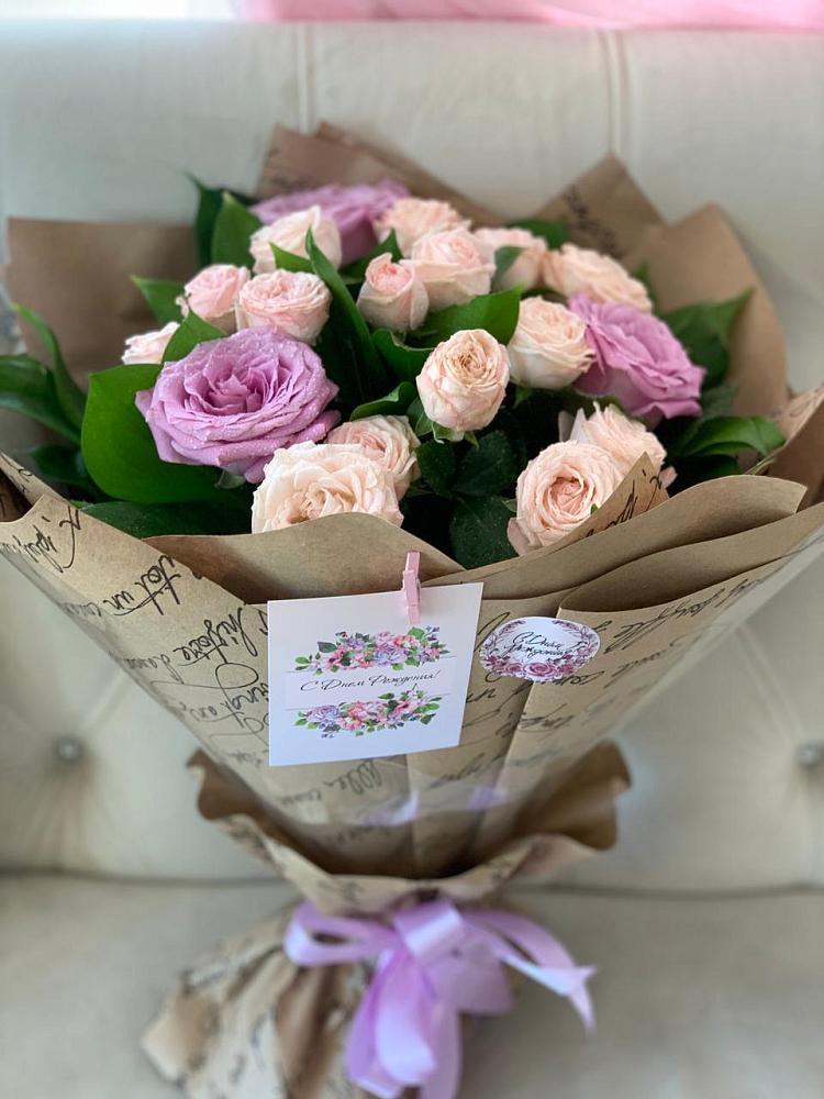 Букет цветов из: Розы в Абатское