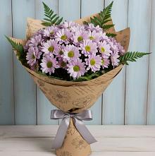 Букет цветов из:  Хризантемы #REPLACE_PRED# Абатское