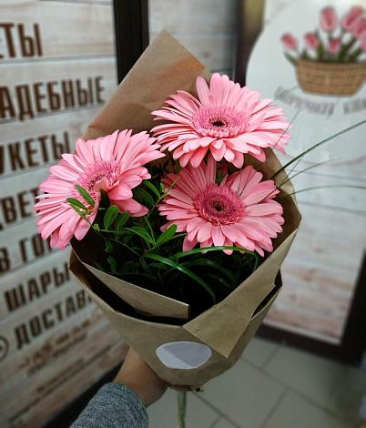 Букет цветов из: Герберы в Абатское