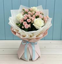 Букет цветов из:  Розы в Абатское