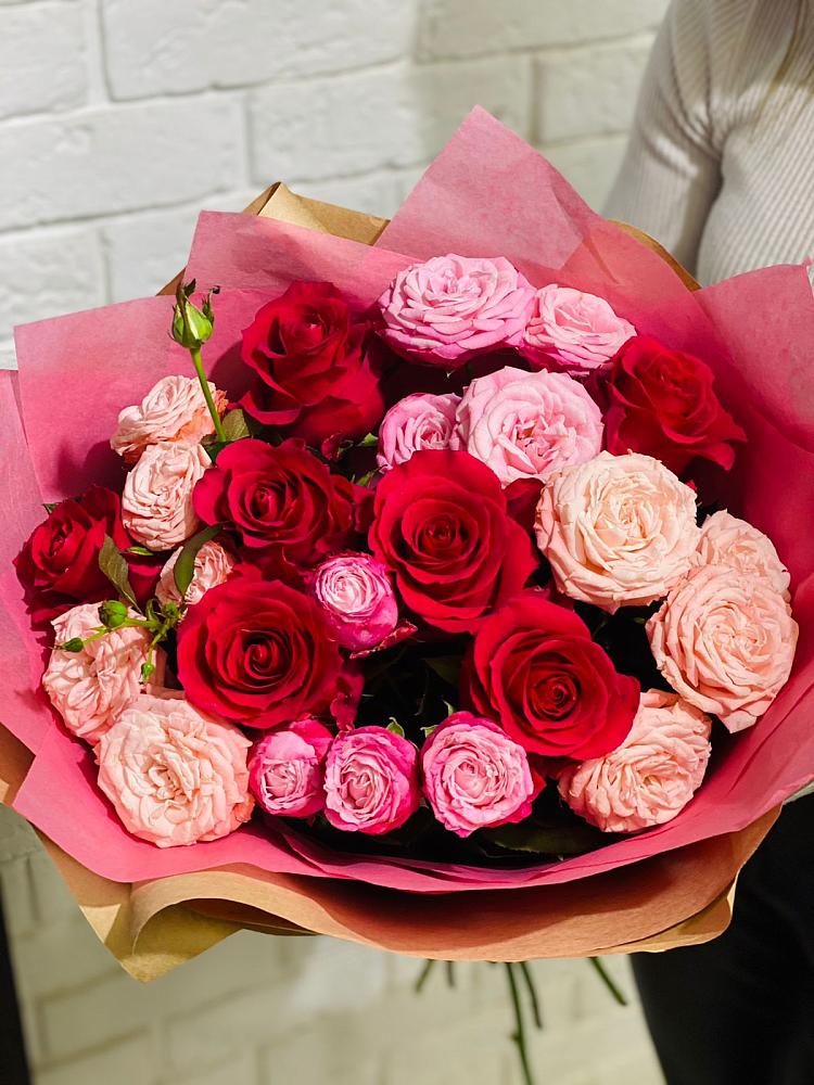 Букет цветов из: Розы в Абатское