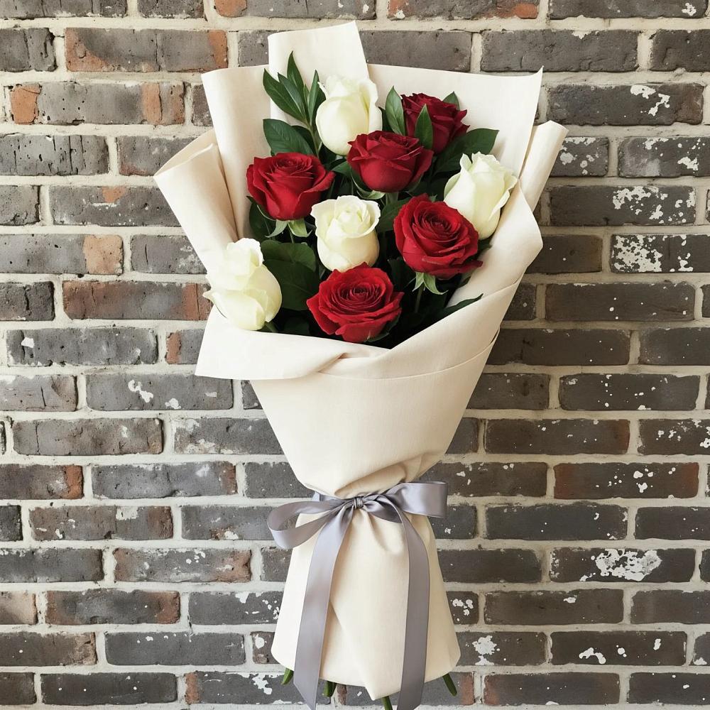 Букет цветов из: Розы в Абатское