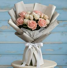 Букет цветов из:  Розы #REPLACE_PRED# Абатское