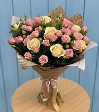 Букет цветов из:  Розы в Абатское