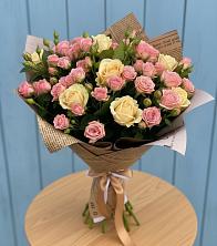 Букет цветов из:  Розы в Абатское