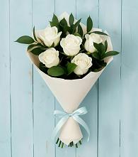 Букет цветов из:  Розы в Абатское