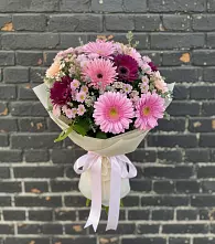 Букет цветов из:  Герберы и Хризантемы #REPLACE_PRED# Абатское