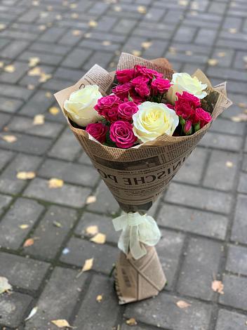 Букет цветов из: Розы в Абатское