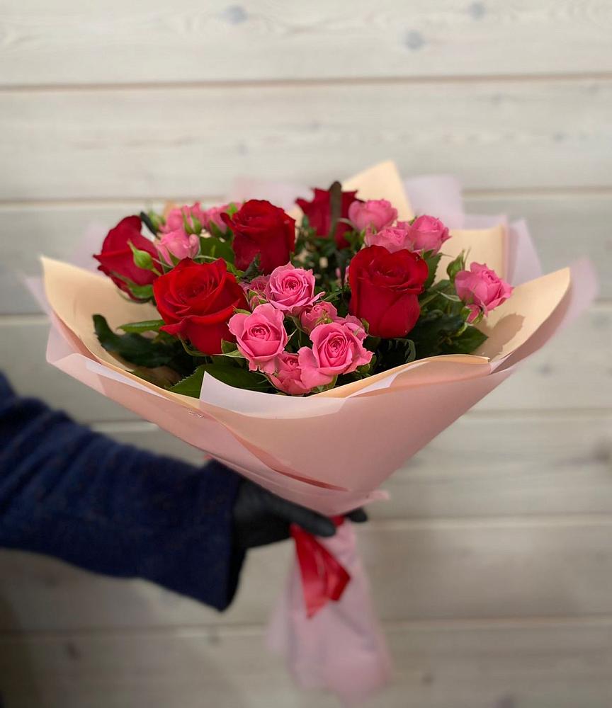 Букет цветов из: Розы в Абатское