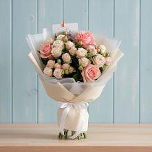 Букет цветов из:  Розы в Абатское
