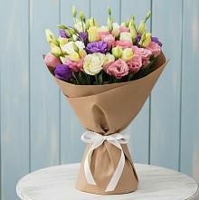 Букет цветов из:  Лизиантусы в Абатское