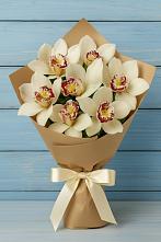Букет цветов из:  Орхидеи и Розы в Абатское