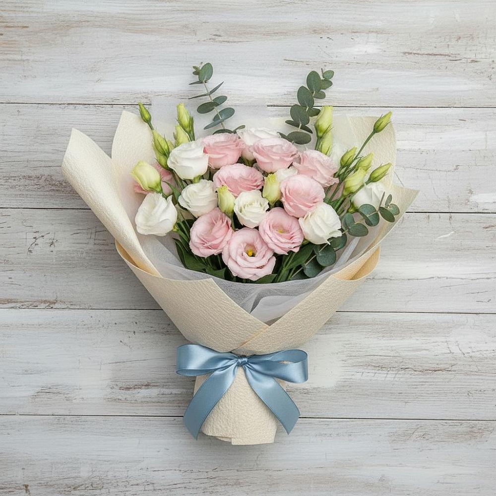 Букет цветов из: Лизиантусы в Абатское